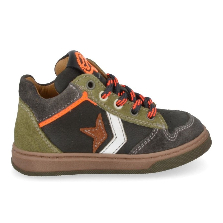 Children'S Shoes For Jongens stones and bones | Stones And Bones Sneakers Khaki Boys (Dibo) - Junior Steps