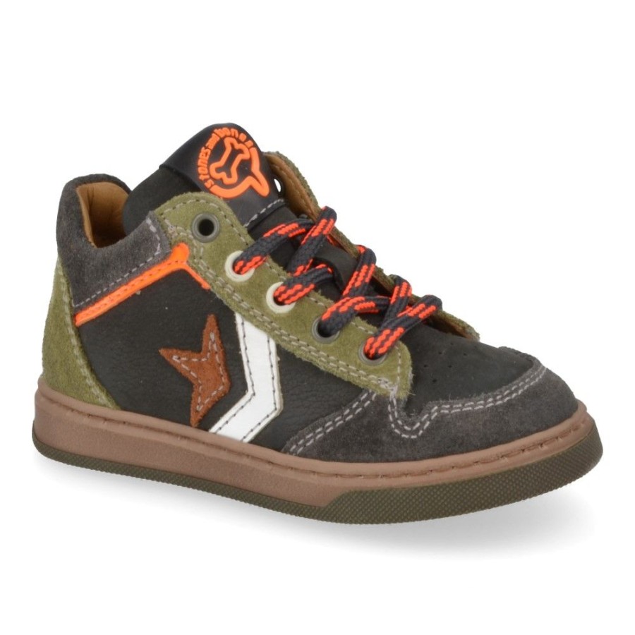 Children'S Shoes For Jongens stones and bones | Stones And Bones Sneakers Khaki Boys (Dibo) - Junior Steps