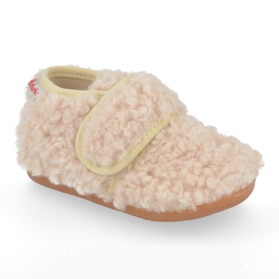 Children'S Shoes For Meisjes naturino | Naturino Slippers Ecru Girls (Home) - Junior Steps